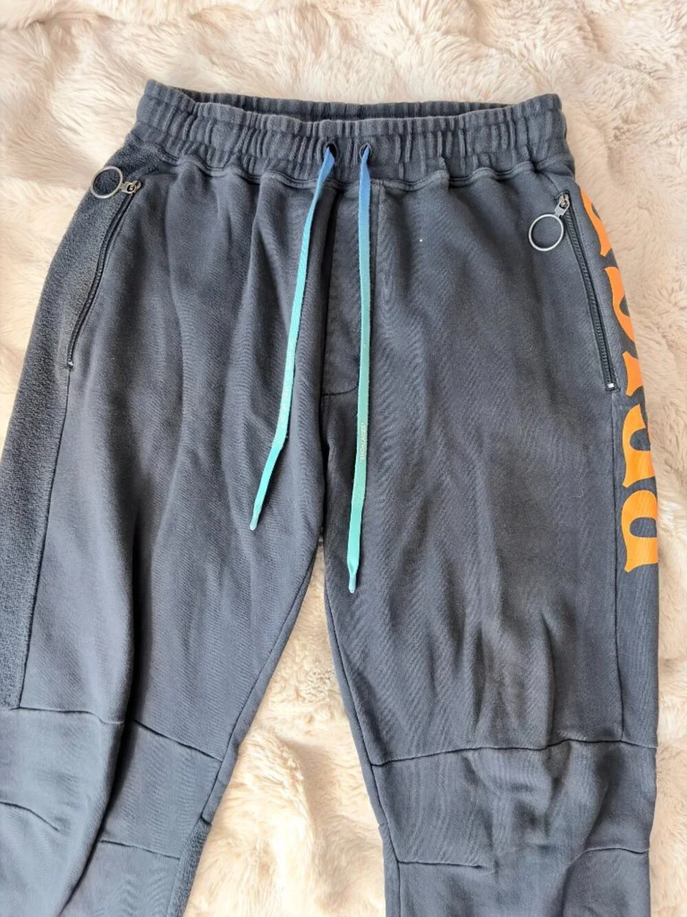 Off-White Logo Wide-Leg Sweatpants 'Black'
